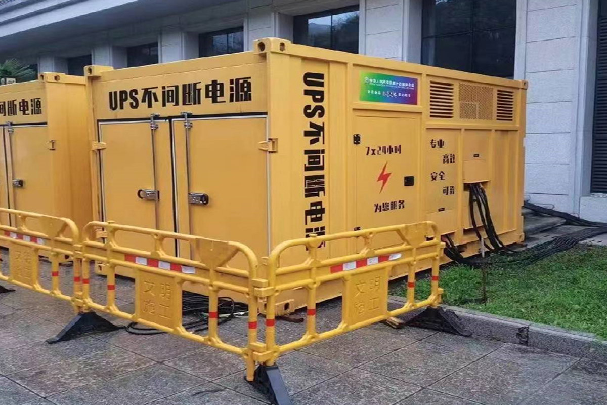 即墨发电机租赁施工现场