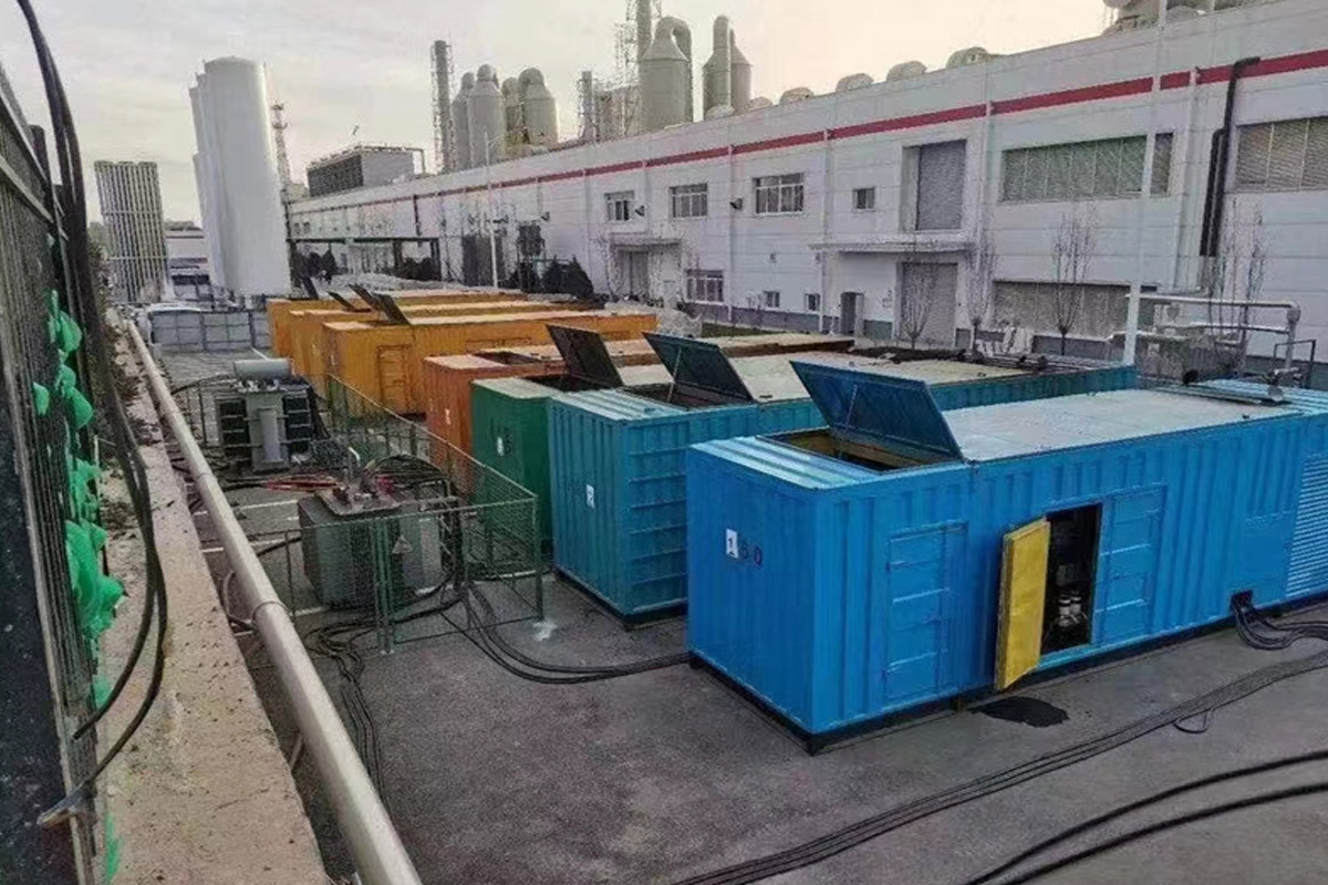 即墨发电机租赁施工现场
